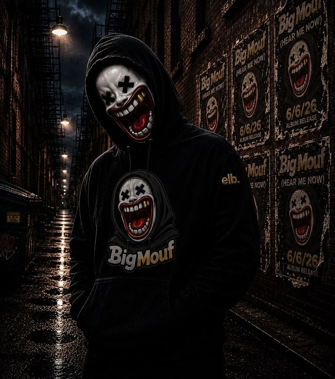 Big Mouf Hoodie — Black